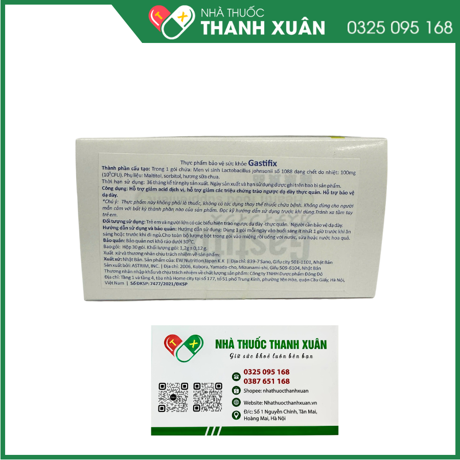 Gastifix hỗ trợ giảm acid định vị